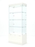 Витрина стеклянная "КРИСТАЛЛ" №101 (без дверок, задняя стенка - стекло) Белый