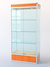 Витрина для музеев вооруженных сил "ЭКСПОНАТ" №1-2 (задняя стенка стекло) Бук Бавария + Вишня