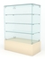 Торговый стеклянный прилавок "ИСТРА" №28 (без дверок)  Крем Вайс