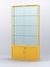 Витрина "АЛПРО" №2-200-2 (задняя стенка - стекло) Желтый