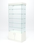 Витрина стеклянная "ИСТРА" №601 (без дверок, задняя стенка - стекло)  Белый