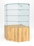 Витрина стеклянная "ИСТРА" островная №202 (без дверки, фасад -стекло) Дуб Золотистый